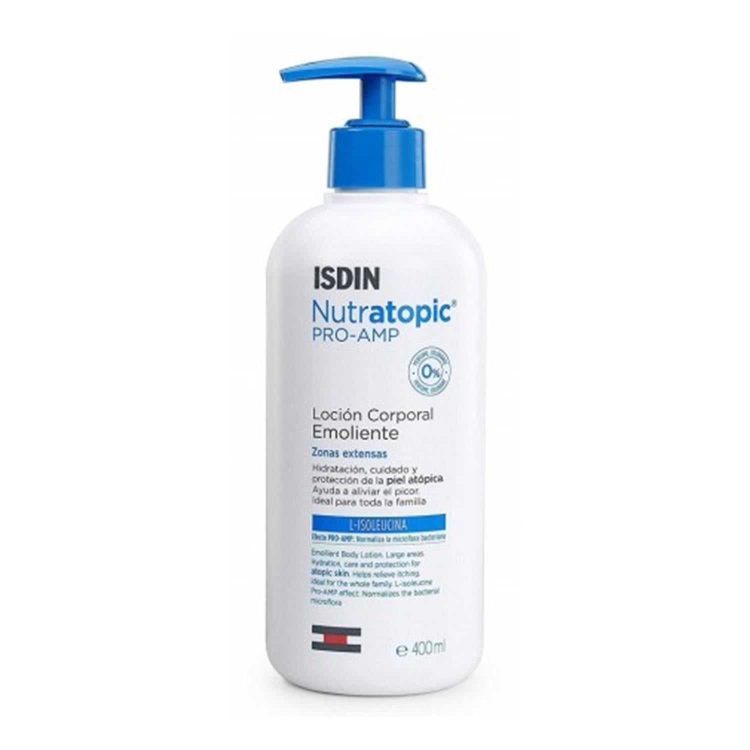 Isdin Nutratopic Locion Corporal Emoliente Zonas Extensas Piel Atopica 400Ml